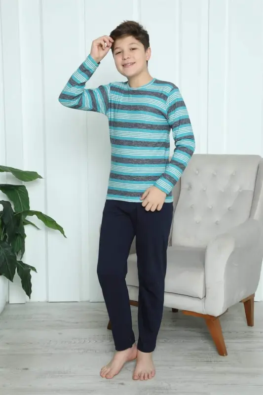 Boy's Cotton Pajama Set 20413 - 17
