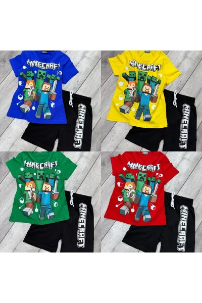Boy's Cotton Short Set New Season - MINECRAFT (1)