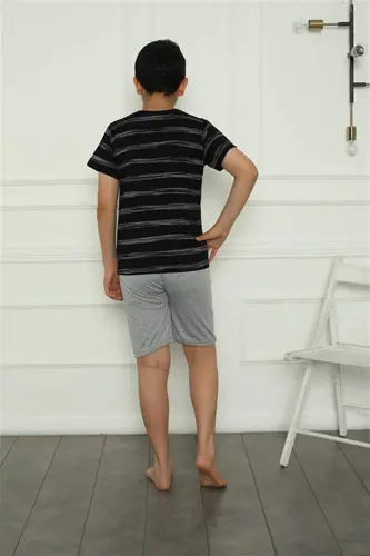 Boys' Cotton Shorts Pajama Set 20392 - 6