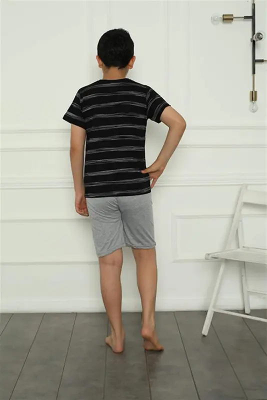Boys' Cotton Shorts Pajama Set 20392 - 6