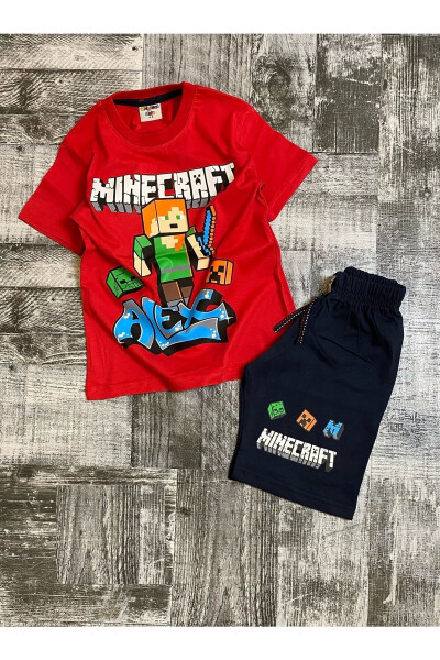 Boy's Cotton Shorts Set - MINECRAFT (1)