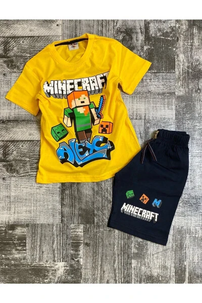 Boys' Cotton Shorts Set New Season - MINECRAFT (1)