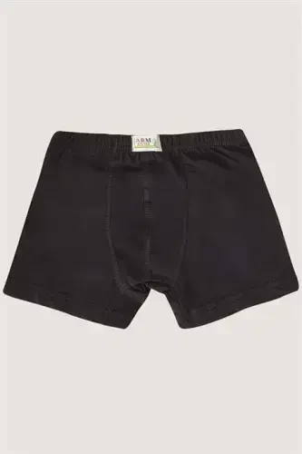 Boys Cotton Soft and Flexible Lycra Boxer 3-Pack Burgundy Gray Black - 4