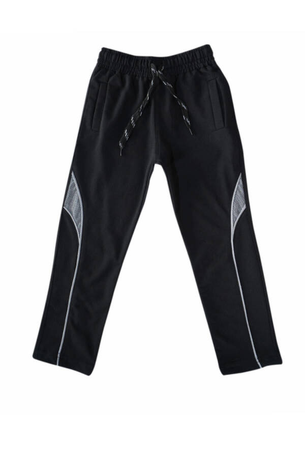 Boys' Cotton Sweatpants with Adjustable Waistband - 1