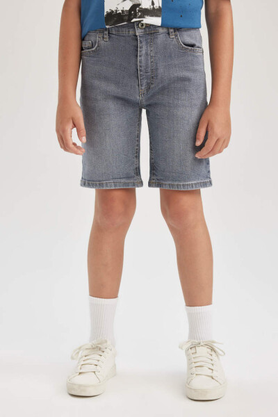 Boys' Denim Shorts Blue Gray - 3