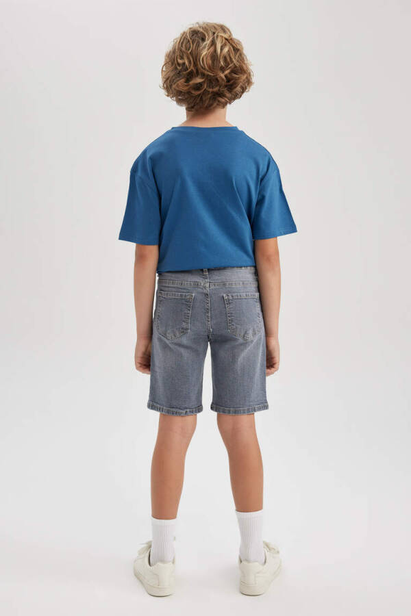 Boys' Denim Shorts Blue Gray - 4