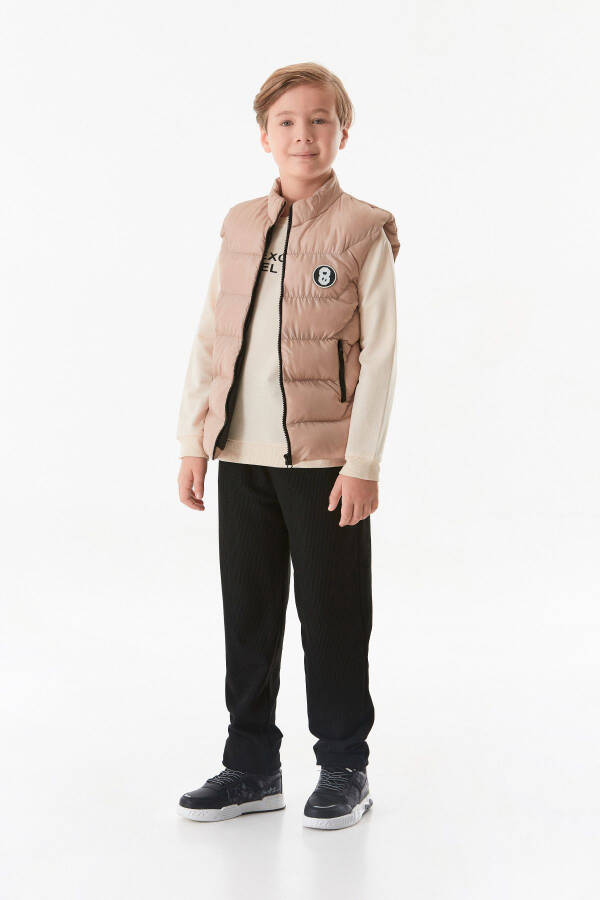 Boys' Double Pocket Puffer Vest - 3