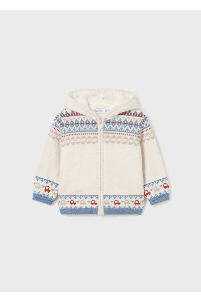 Boys Fur Lined Knit Cardigan - 10