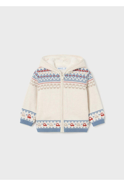 Boys Fur Lined Knit Cardigan - 2