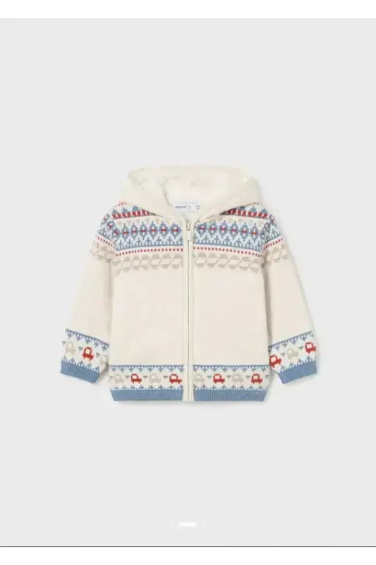 Boys Fur Lined Knit Cardigan - 4