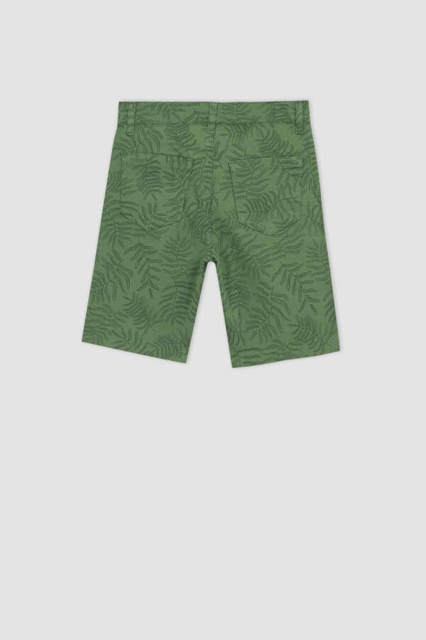 Boys Gabardine Shorts Green - 9