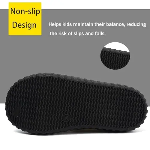 Boy's Girl's Toddlers Canvas Shoes Slip-On Lightweight Kids Sneakers Hook and Loops Casual Skin-Friendly Walking Running Shoes with Multicolor Sole (Toddler/Little Kids) - 4