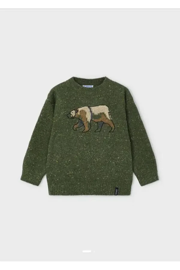 Boys' Green Sweater 4343 - 1