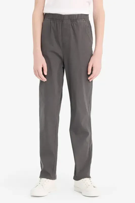 Boy's Grey Gabardine School Trousers T8850A623AU-Anthracite - 3