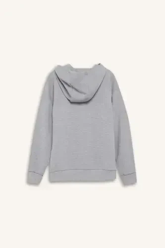 Boys Grey Hooded School Cardigan T7468a623au-Grey - 8