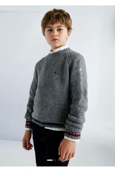Boys' Grey Sweater 7390 - MAYORAL