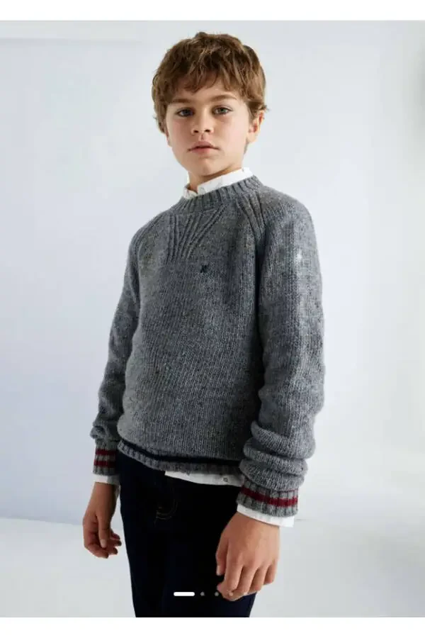 Boys' Grey Sweater 7390 - 2