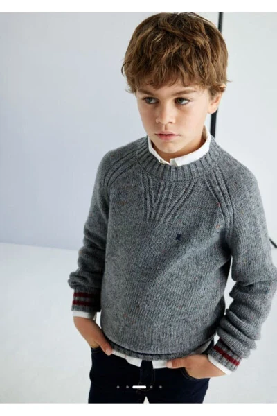 Boys' Grey Sweater 7390 - 4