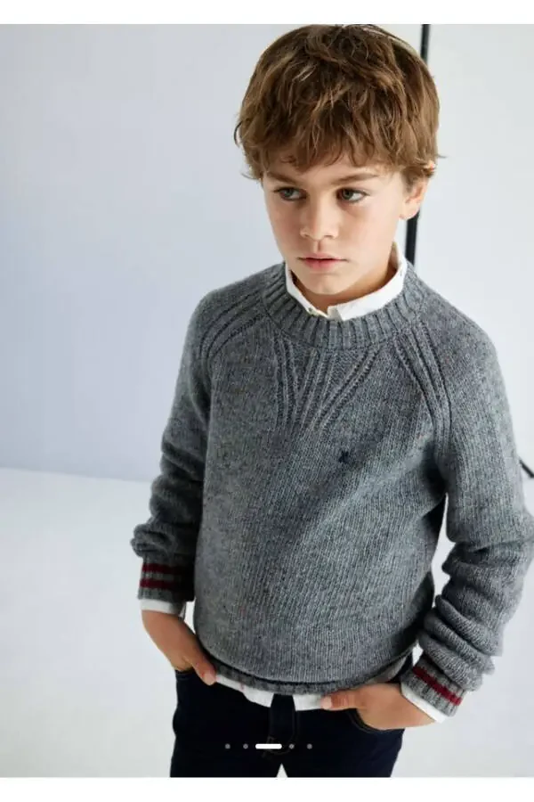 Boys' Grey Sweater 7390 - 4