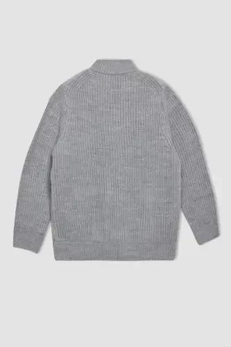 Boy's Half Fisherman Collar Knit Cardigan C1765A824AU - 3