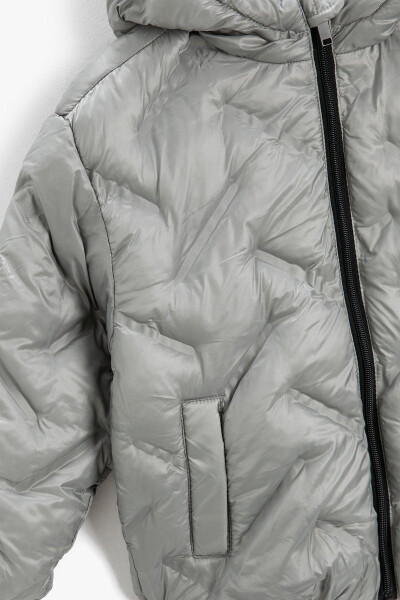 Boys' Hooded Quilted Puffer Jacket - 2