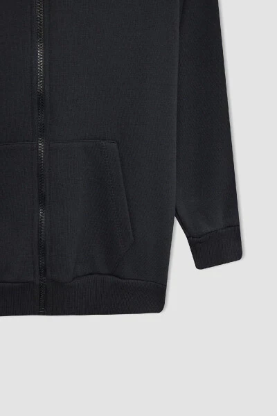 Boys' Hooded Zip-Up School Jacket X7382A624AU - 6