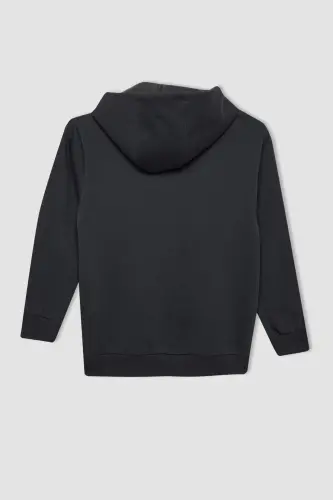 Boys' Hooded Zip-Up School Jacket X7382A624AU - 6