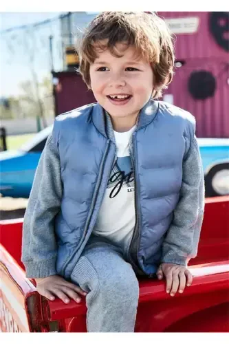 Boys' Inflatable Life Vest Grey - 3