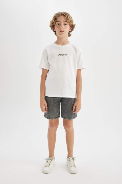 Boys' Jean Shorts Grey - 1