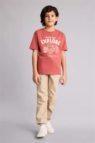 Boys Jogger Pants Beige - 1