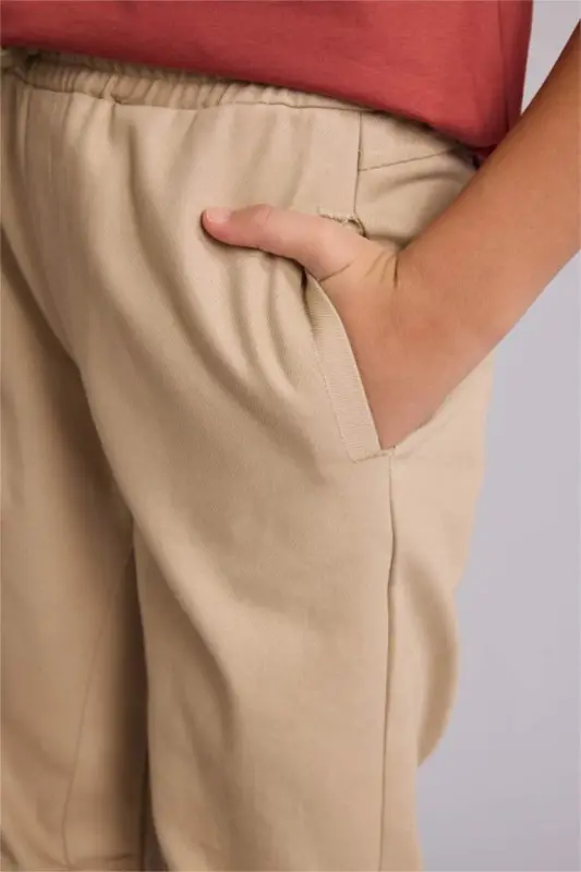 Boys Jogger Pants Beige - 4