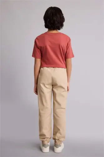 Boys Jogger Pants Beige - 5