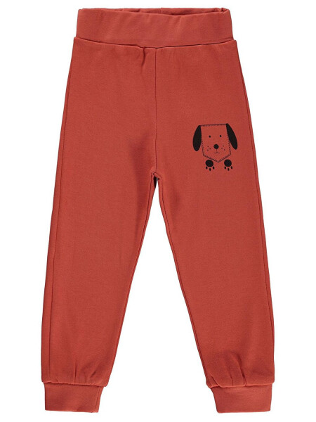 Boys Kids Sweatpants 2-5 Years Old Terracotta - 1