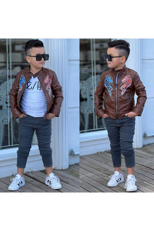 Boys Leather Jacket - 1