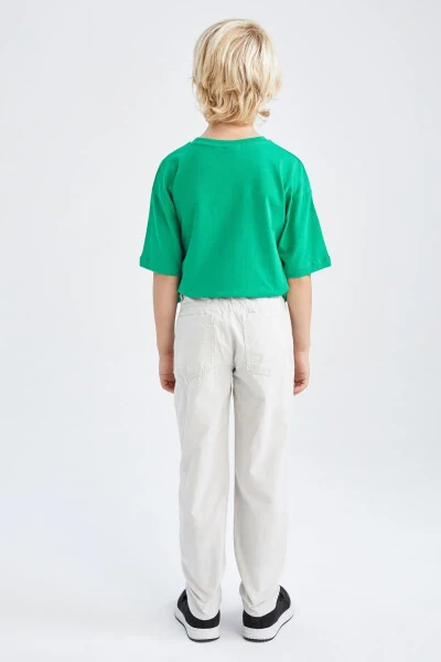 Boys Linen Look Chino Pants - DEFACTO (1)