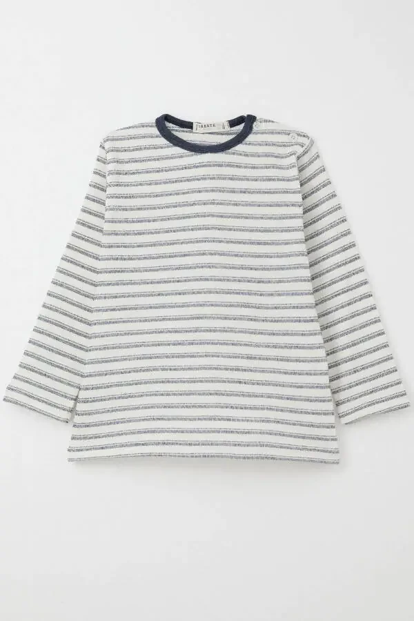 Boy's Long Sleeve T-Shirt Snap 9 Months-3 Years, Add - 1