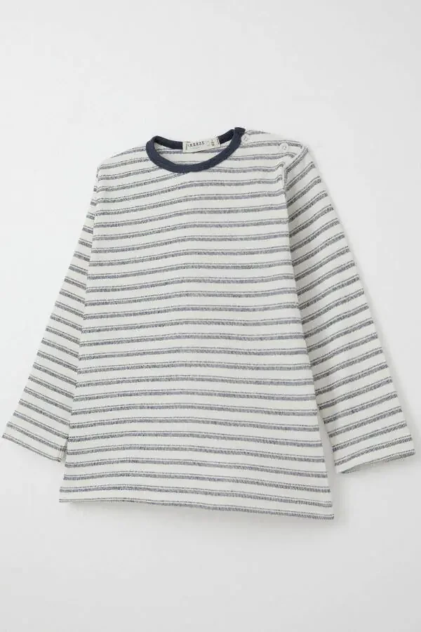 Boy's Long Sleeve T-Shirt Snap 9 Months-3 Years, Add - 3