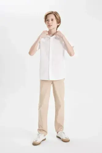 Boys' Loose Fit Standard Leg Gabardine Pants B8938A824SM - 3