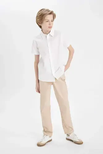 Boys' Loose Fit Standard Leg Gabardine Pants B8938A824SM - 4