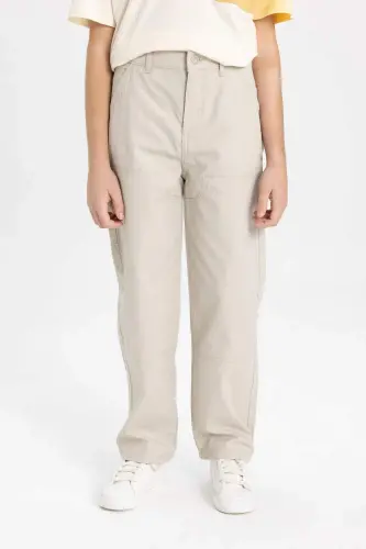 Boys' Loose Fit Standard Leg Gabardine Trousers B7144a824sp - 6