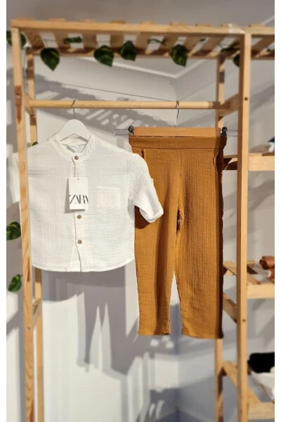 Boys Muslin Shirt Set - ALZEY GİYİM