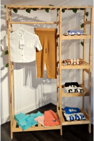 Boys Muslin Shirt Set - ALZEY GİYİM (1)