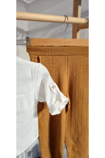 Boys Muslin Shirt Set - 3