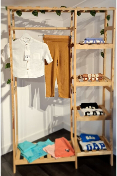 Boys Muslin Shirt Set - ALZEY GİYİM (1)