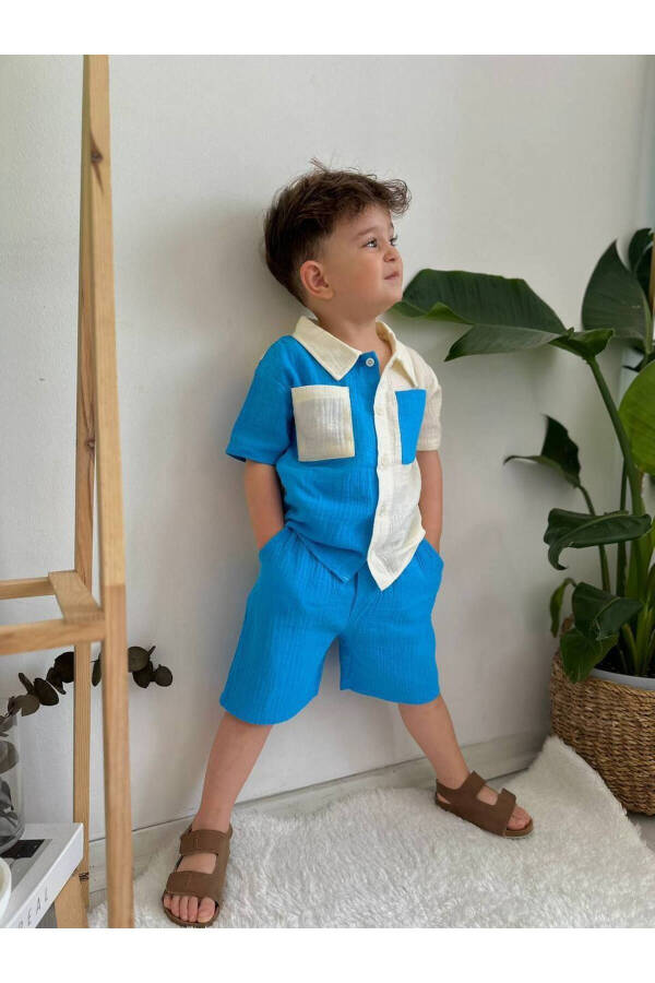 Boys' Muslin Style Summer Suit - 4