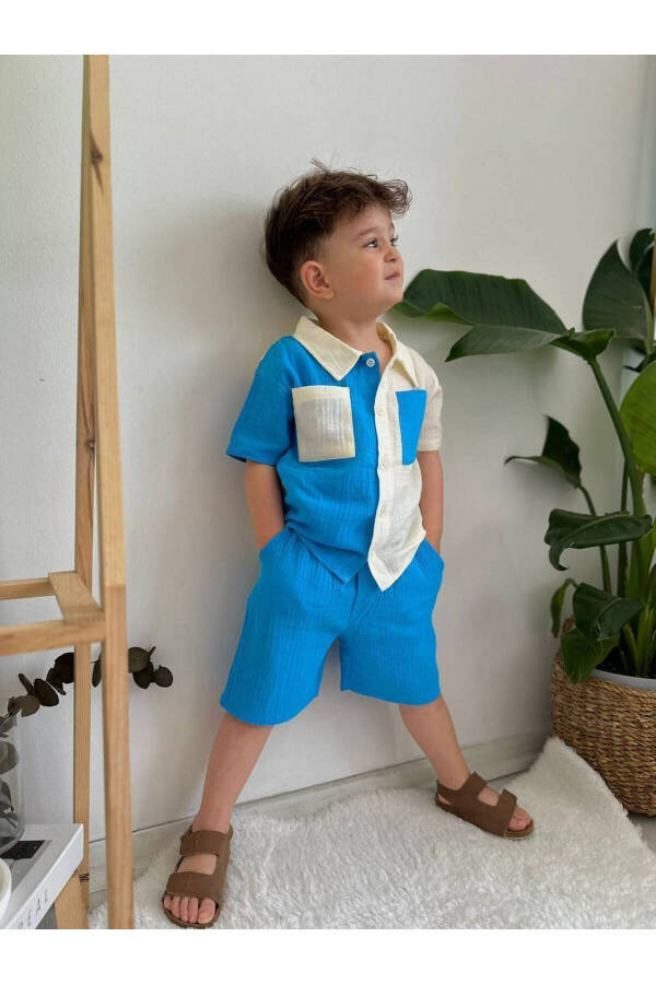 Boys' Muslin Style Summer Suit - 1