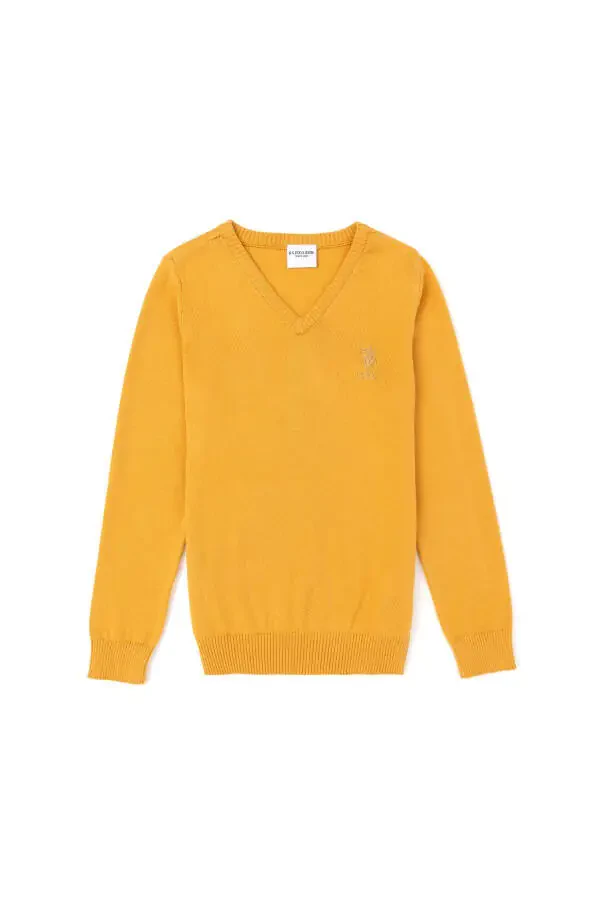 Boys Mustard Basic Sweater 50269415-vr072 - 1