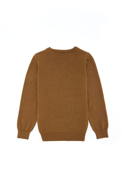 Boys Mustard Crew Neck Knit Sweater 50260600-VR099 - 15