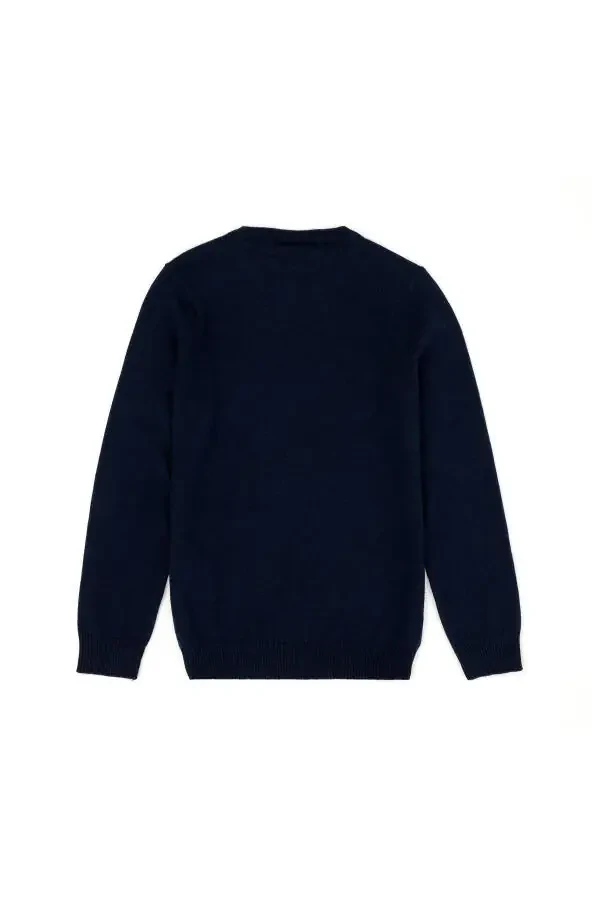 Boys Navy Blue Basic Sweater 50269409-VR033 - 8