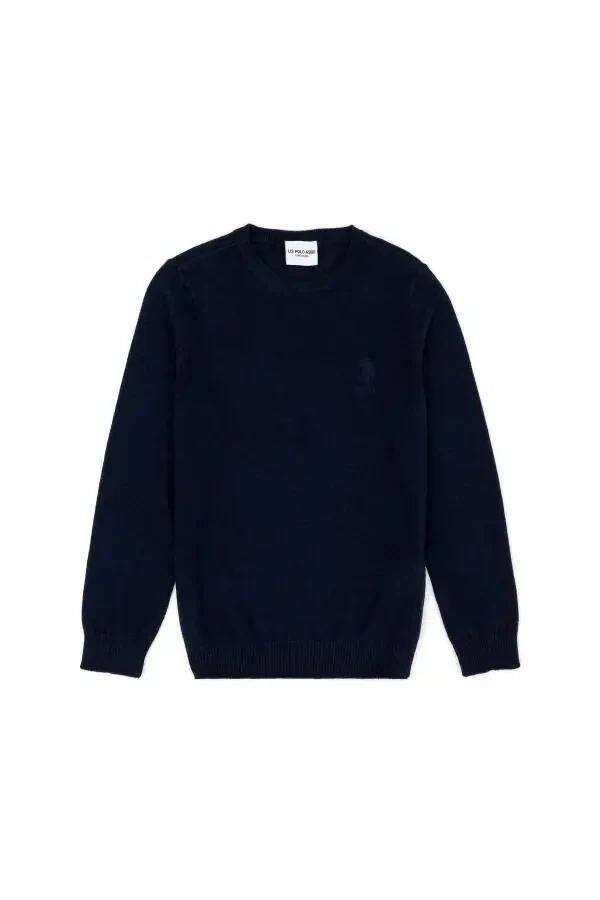 Boys Navy Blue Basic Sweater 50269409-VR033 - 4